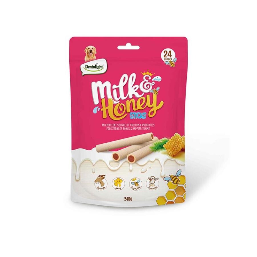 Dentalight Süt Ve Ballı Köpek Ödül Çubukları 240 GR | SRC: Barcode: 6942133313647